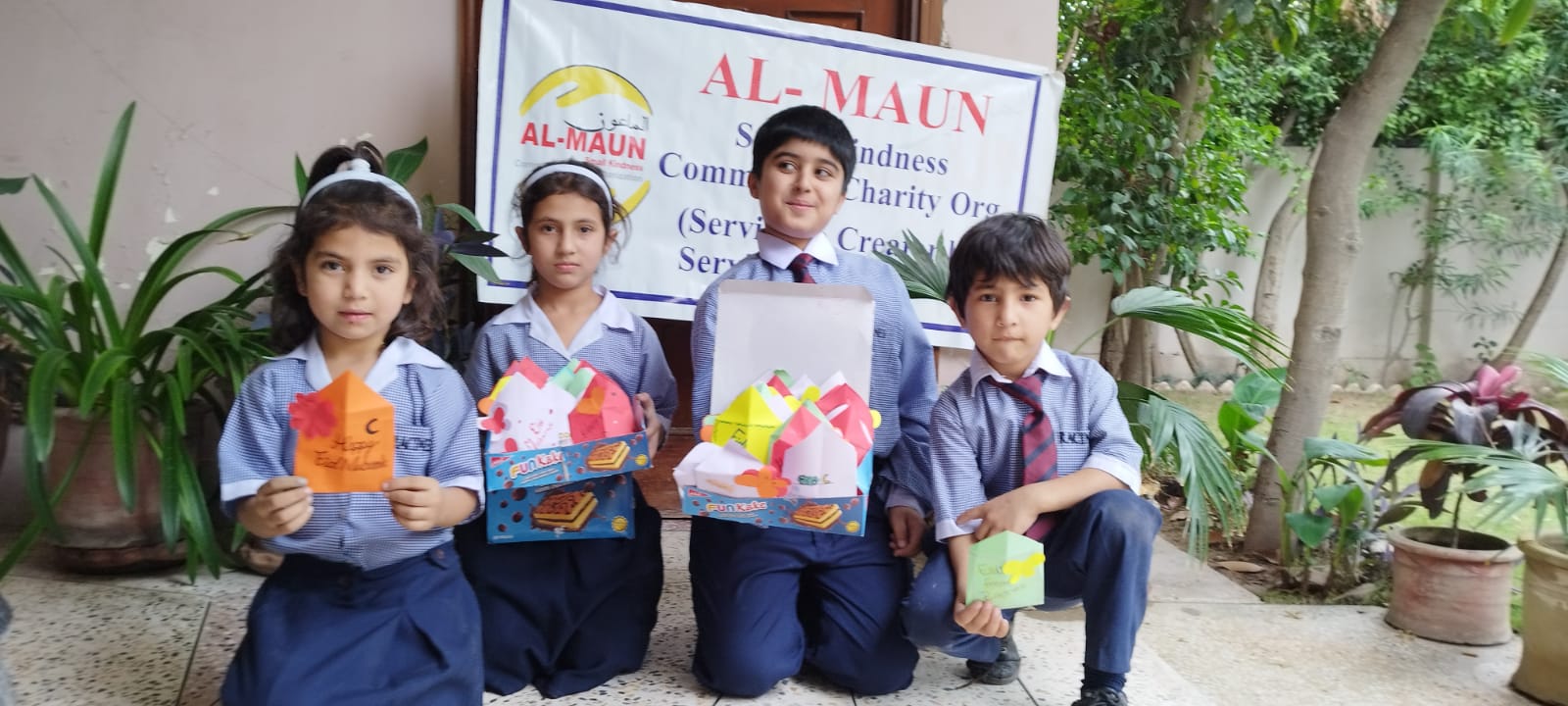 Students studying together in a classroom